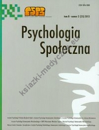 Psychologia społeczna t.8 nr 2 2013