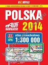 Polska 2014 Atlas samochodowy 1:300 000