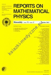 Reports on Mathematical Physics 72/2 Pergamon