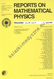 Reports on Mathematical Physics 63/2 2009