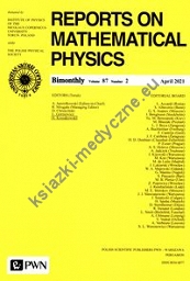 Reports on Mathematical physics 87/2 2021