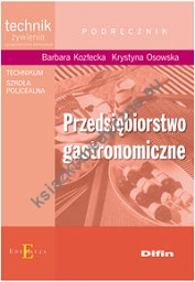 Przedsiębiorstwo gastronomiczne podręcznik