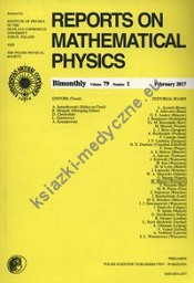 Reports on Mathematical Physics 79/1 2017