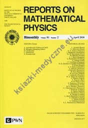 Reports on Mathematical Physics 81/2 wersja krajowa