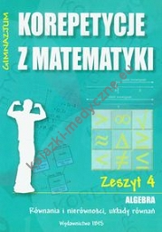 Korepetycje z matematyki 4 Algebra Równania i nierówności, układy równań