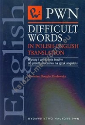 Difficult words in Polish-english translation