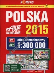 Polska Atlas samochodowy 1:300 000