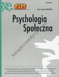 Psychologia Społeczna  8(27) 2013