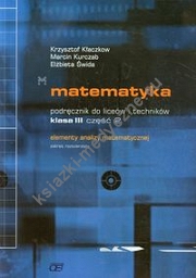 Matematyka 3 Podręcznik część 2 Elementy analizy matematycznej Zakres rozszerzony