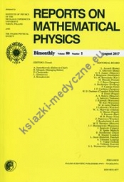 Reports on Mathematical Physics 80/1 2017 Pergamon