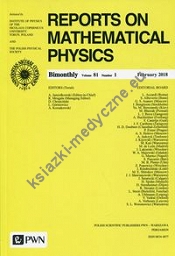 Reports on Mathematical Physics 81/1 2018 Kraj