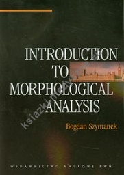 Introduction to morphological analysis