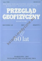 Przegląd Geofizyczny Rocznik LII 2007 Zeszyt 2