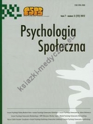 Psychologia społeczna  3/2012