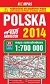 Polska 2014 Mapa samochodowa 1:700 000